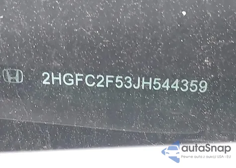 2018 Honda Civic Lx z USA, uszkodzony, nr VIN 2HGFC2F53JH544359